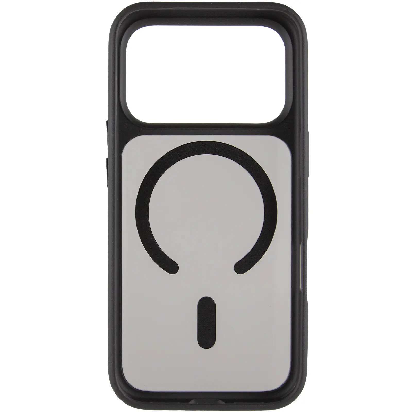 TPU+PC чехол Metal Buttons with MagSafe для Apple iPhone 17 Pro (6.3"), Черный / Black 2, TPU+PC, купить оптом с доставкой