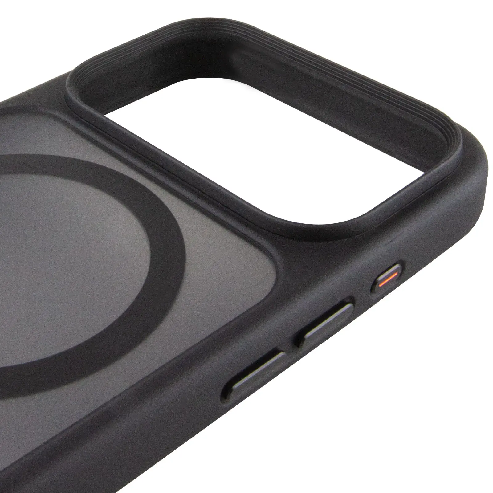 TPU+PC чехол Metal Buttons with MagSafe для Apple iPhone 17 Pro (6.3"), Черный / Black 3, TPU+PC, купить оптом с доставкой