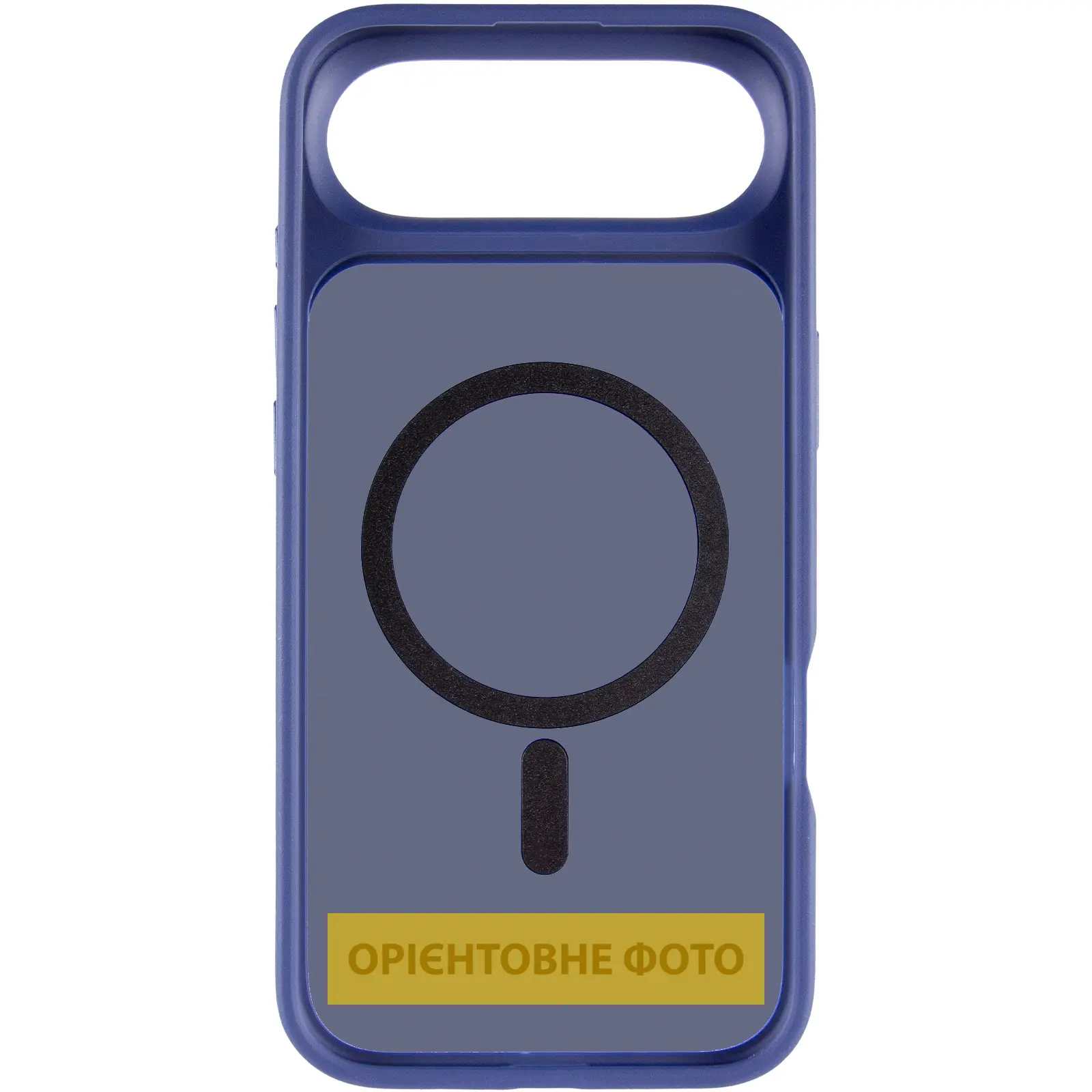 TPU+PC чехол Metal Buttons with MagSafe для Apple iPhone 17 Air (6.5"), Синий / Navy Blue 2, TPU+PC, купить оптом с доставкой