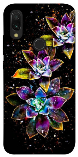 Чехол itsPrint Flowers on black для Xiaomi Redmi 7