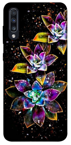 Чехол itsPrint Flowers on black для Samsung Galaxy A70 (A705F)