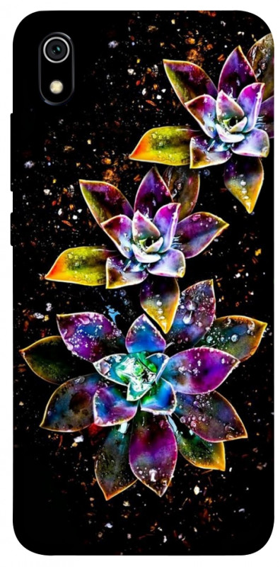 Чохол itsPrint Flowers on black для Xiaomi Redmi 7A, квіти, купити оптом з доставкою