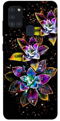 Чехол itsPrint Flowers on black для Samsung Galaxy A21s