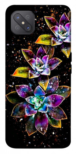 Чехол itsPrint Flowers on black для Oppo A92s