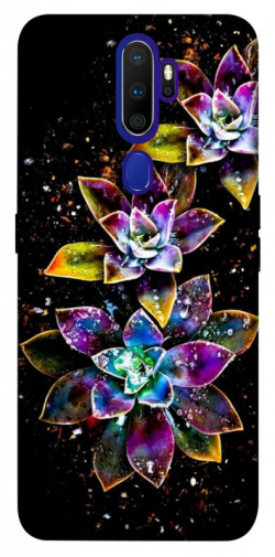 Чехол itsPrint Flowers on black для Oppo A5 (2020) / Oppo A9 (2020)