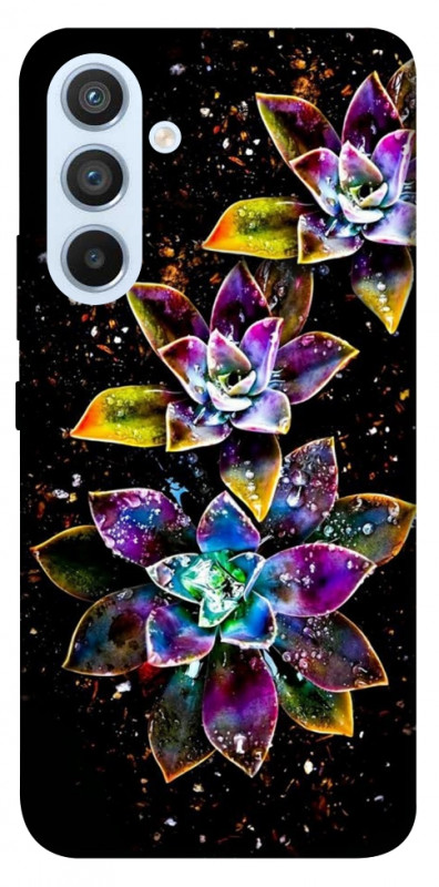 Чехол itsPrint Flowers on black для Samsung Galaxy A54 5G, цветы, купить оптом с доставкой