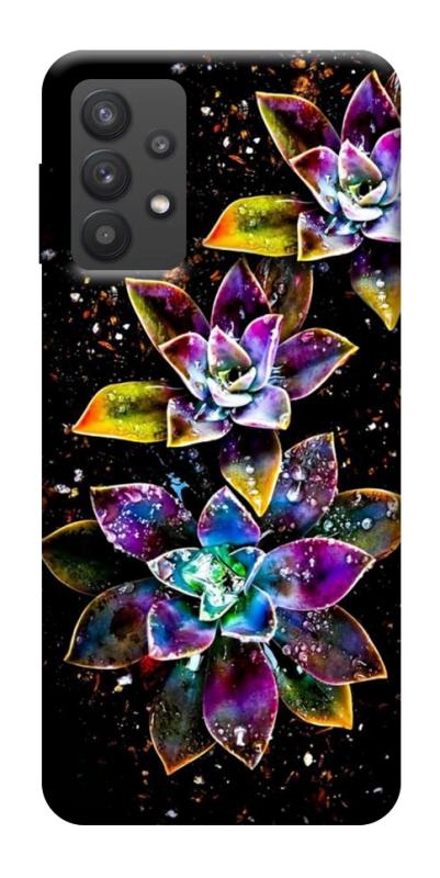 Чехол itsPrint Flowers on black для Samsung Galaxy A32 (A326B) 5G, цветы, купить оптом с доставкой