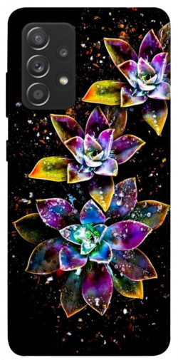 Чехол itsPrint Flowers on black для Samsung Galaxy A72 4G / A72 5G