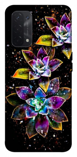 Чехол itsPrint Flowers on black для Oppo A54 4G