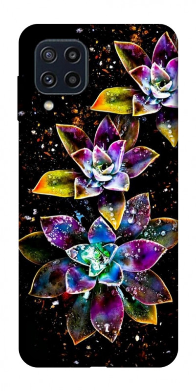 Чехол itsPrint Flowers on black для Samsung Galaxy M32, цветы, купить оптом с доставкой