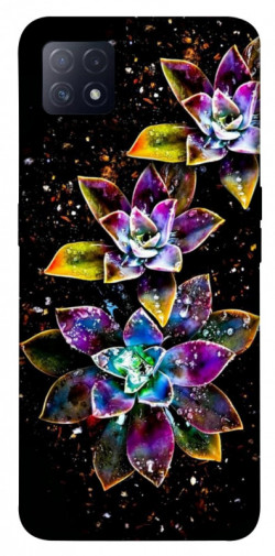 Чехол itsPrint Flowers on black для Oppo A72 5G / A73 5G