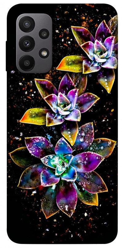 Чехол itsPrint Flowers on black для Samsung Galaxy A23 4G, цветы, купить оптом с доставкой