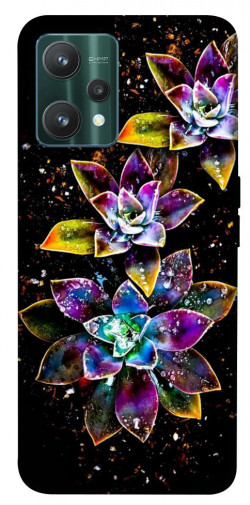 Чохол itsPrint Flowers on black для Realme 9 Pro