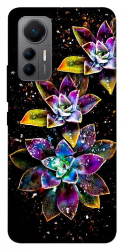Чехол itsPrint Flowers on black для Xiaomi 12 Lite