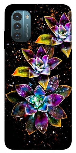 Чехол itsPrint Flowers on black для Nokia G21