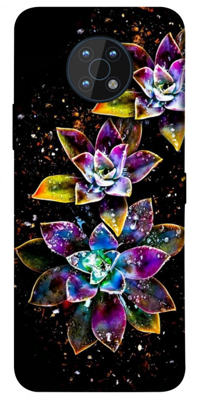 Чехол itsPrint Flowers on black для Nokia G50, цветы, купить оптом с доставкой