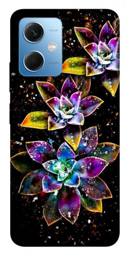 Чохол itsPrint Flowers on black для Xiaomi Poco X5 5G