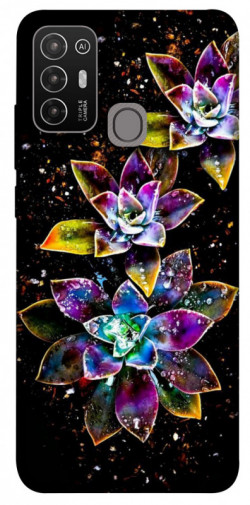 Чохол itsPrint Flowers on black для ZTE Blade A52