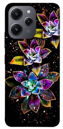 Чохол itsPrint Flowers on black для Xiaomi Redmi 12