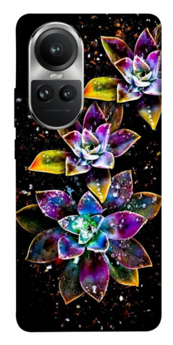 Чехол itsPrint Flowers on black для Oppo Reno 10