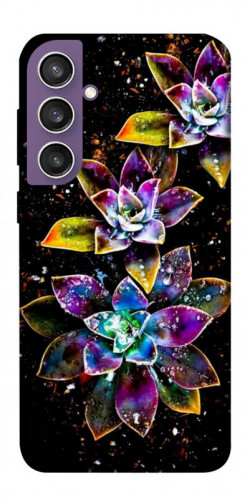 Чехол itsPrint Flowers on black для Samsung Galaxy S23 FE