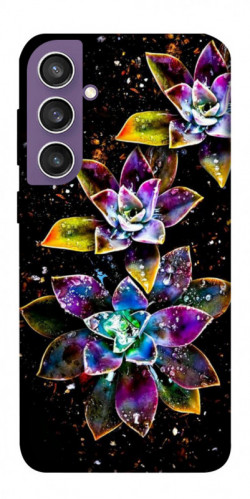 Чохол itsPrint Flowers on black для Samsung Galaxy S23 FE