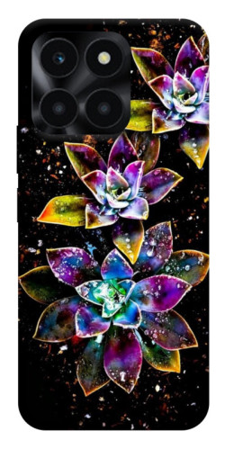 Чехол itsPrint Flowers on black для Huawei Honor X6a