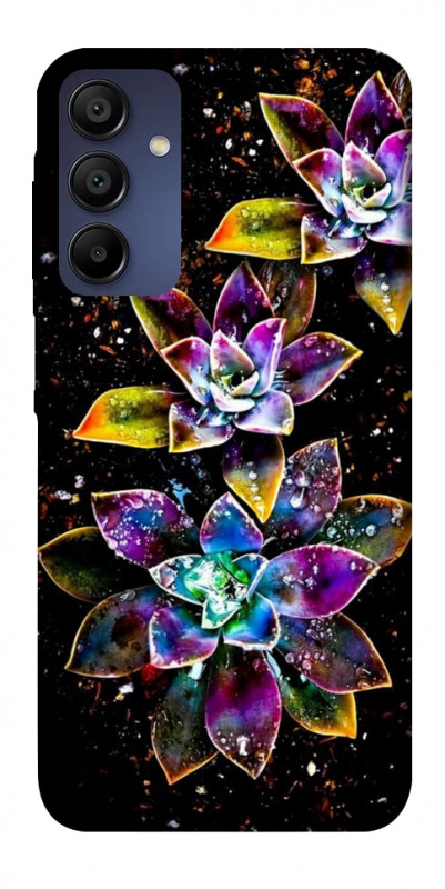 Чехол itsPrint Flowers on black для Samsung Galaxy A15 4G/5G, цветы, купить оптом с доставкой