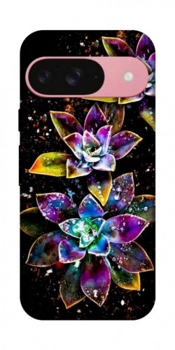 Чехол itsPrint Flowers on black для Google Pixel 9