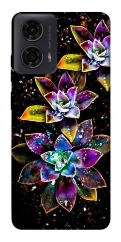 Чехол itsPrint Flowers on black для Motorola Moto G24