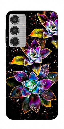 Чехол itsPrint Flowers on black для Samsung Galaxy M35 5G