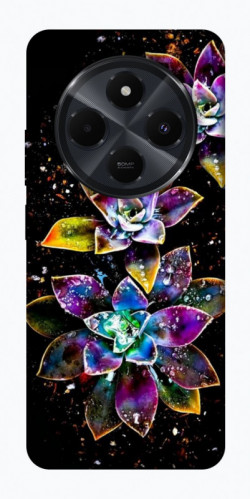 Чохол itsPrint Flowers on black для Xiaomi Redmi 14C / Poco C75