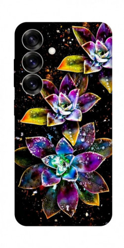 Чохол itsPrint Flowers on black для Samsung Galaxy S25+