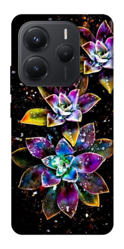 Чохол itsPrint Flowers on black для Xiaomi Redmi Note 14 5G