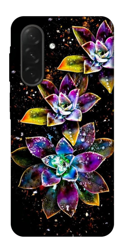 Чехол itsPrint Flowers on black для Samsung Galaxy A26 5G, цветы, купить оптом с доставкой