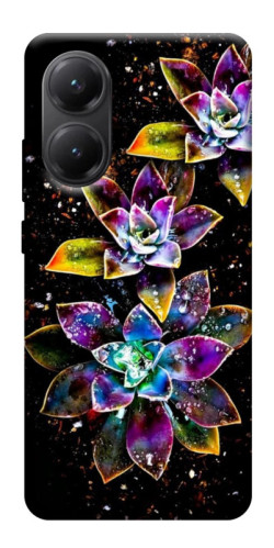 Чехол itsPrint Flowers on black для Xiaomi Poco X7 Pro