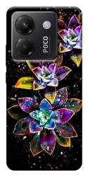Чехол itsPrint Flowers on black для Xiaomi Poco M7 Pro 5G