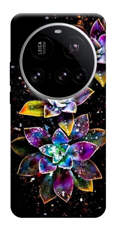 Чехол itsPrint Flowers on black для Xiaomi 15 Ultra, цветы, купить оптом с доставкой