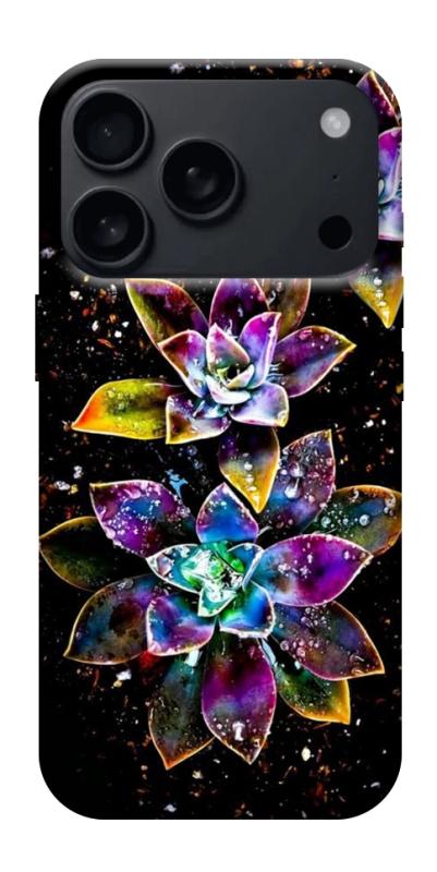 Чехол itsPrint Flowers on black для Apple iPhone 17 Pro (6.3"), цветы, купить оптом с доставкой