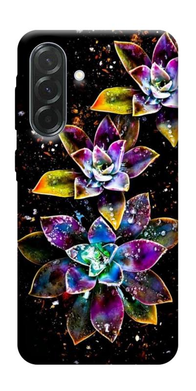 Чехол itsPrint Flowers on black для Samsung Galaxy A57 5G, цветы, купить оптом с доставкой