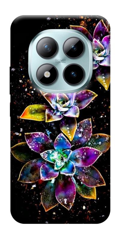 Чехол itsPrint Flowers on black для Xiaomi Redmi Note 15 Pro+ 5G, цветы, купить оптом с доставкой