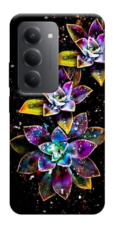Чехол itsPrint Flowers on black для Xiaomi Redmi 15 (Global), цветы, купить оптом с доставкой