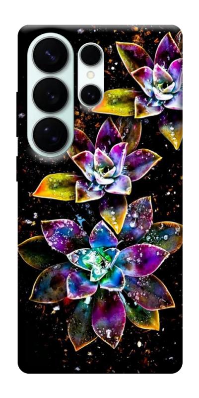 Чехол itsPrint Flowers on black для Samsung Galaxy S26 Ultra, цветы, купить оптом с доставкой