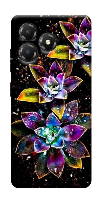 Чохол itsPrint Flowers on black для ZTE Blade A36, квіти, купити оптом з доставкою