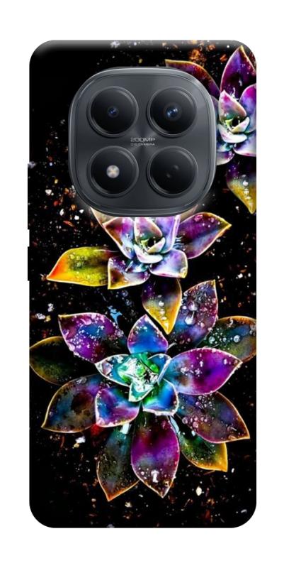 Чехол itsPrint Flowers on black для Xiaomi Redmi Note 15 4G/5G (EU), цветы, купить оптом с доставкой