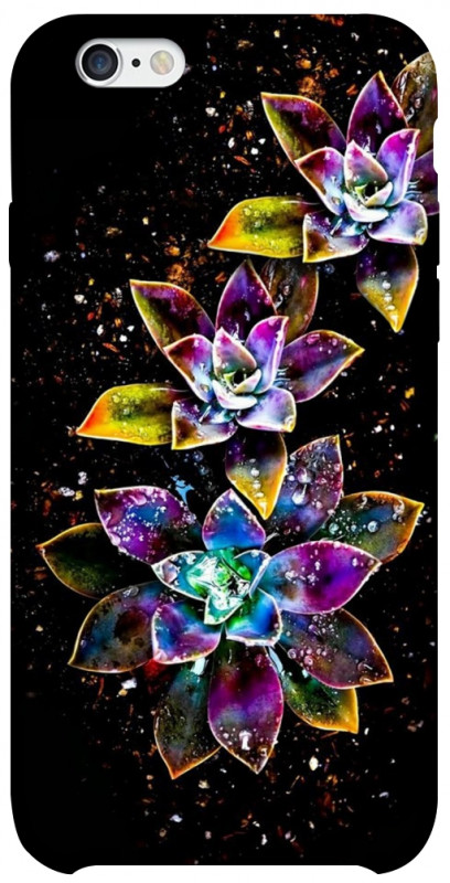 Чехол itsPrint Flowers on black для Apple iPhone 6/6s (4.7"), цветы, купить оптом с доставкой