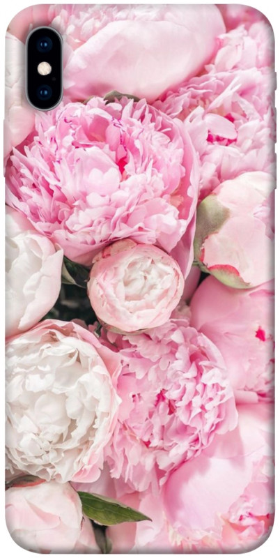 Чохол itsPrint Pink peonies для Apple iPhone X (5.8"), квіти, купити оптом з доставкою