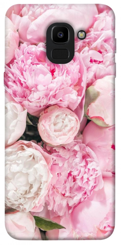 Чехол itsPrint Pink peonies для Samsung J600F Galaxy J6 (2018), цветы, купить оптом с доставкой