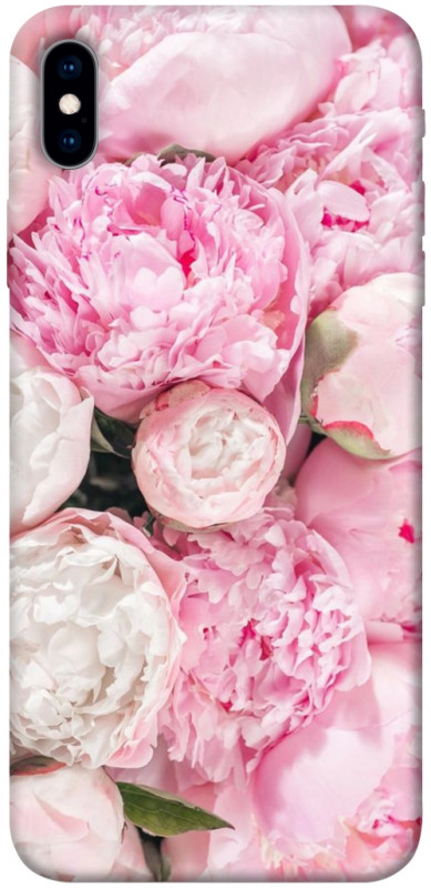 Чехол itsPrint Pink peonies для Apple iPhone XS Max (6.5"), цветы, купить оптом с доставкой
