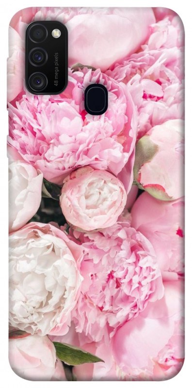 Чехол itsPrint Pink peonies для Samsung Galaxy M30s / M21, цветы, купить оптом с доставкой